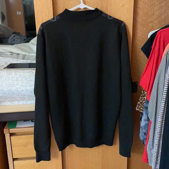 Black argyle 1/4 zip up - Picture 3 of 3